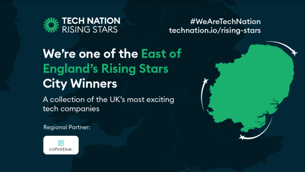 One of the East of England's Rising Stars City Winners. A collection of the UK's most exciting tech companies