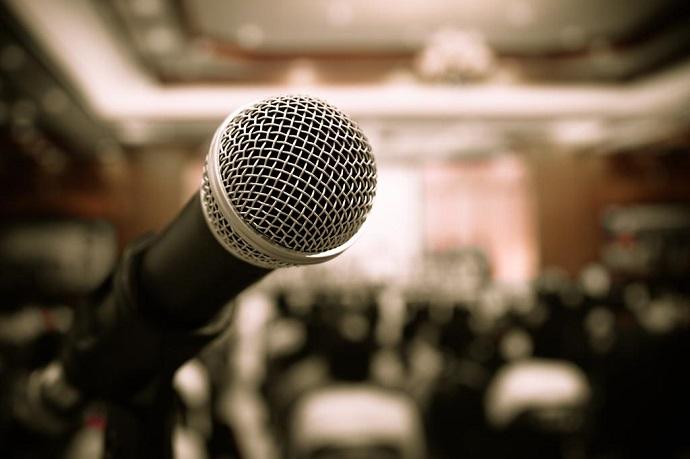 Microphone for keynote speech