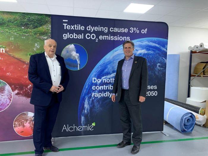 Anthony Browne MP (right) with Dr Alan Hudd Founder Alchemie Technology