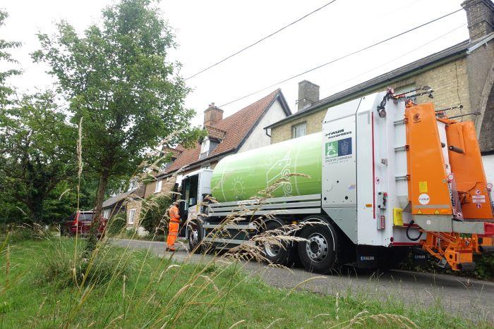 fully electric bin lorry