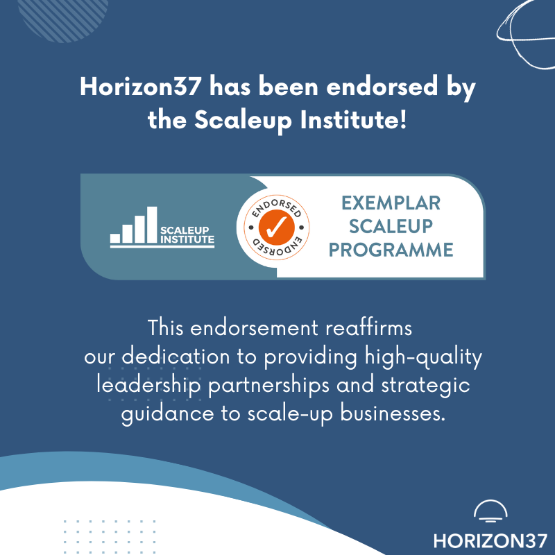 Horizon37 is endorsed by the Scaleup Insitute as an exemplar leadership scaleup programme
