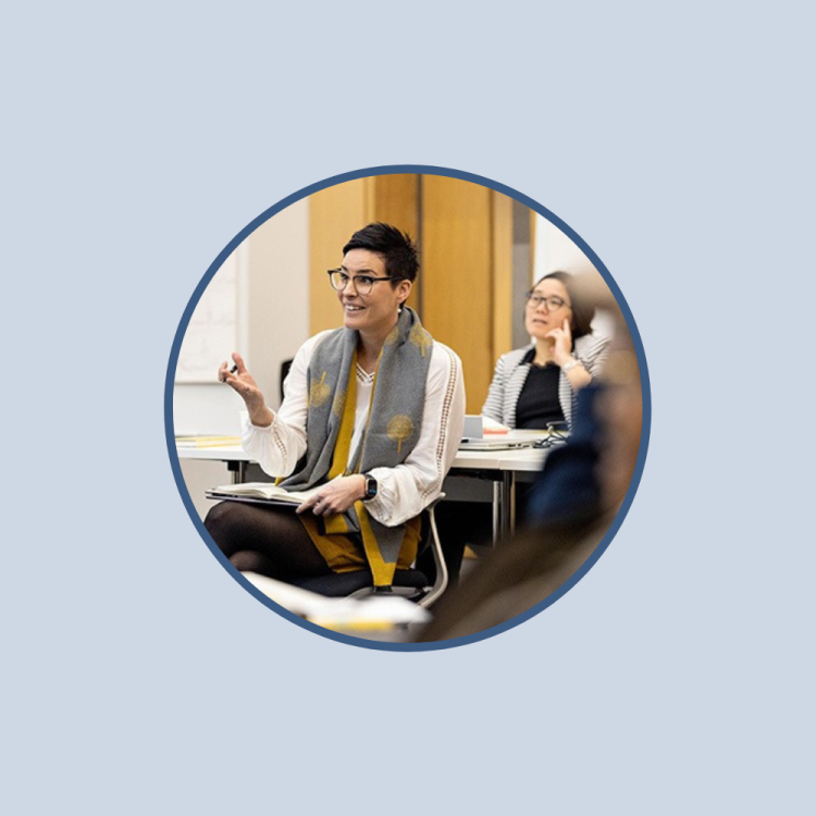 Person in classroom