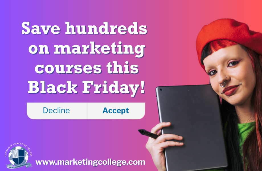 Up to 20% off - Black Friday discounts on marketing qualifications and training