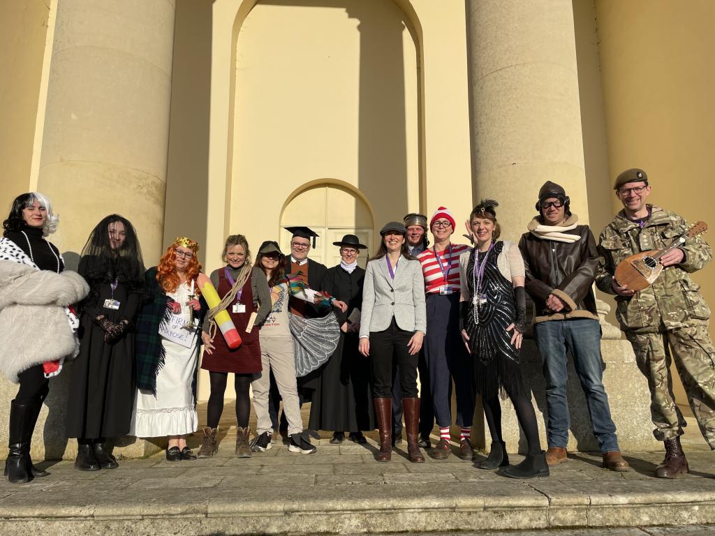 Teachers at Kimbolton School getting into the spirit of World Book Day