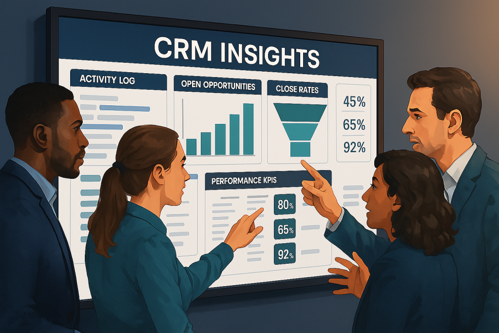 Getting your team actively involved in using your CRM will greatly affect the outcomes in your dashboard.