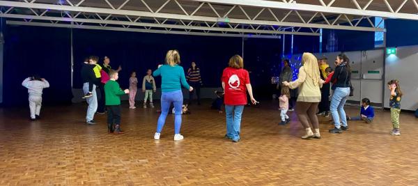 Children and parents taking part in Active Together group