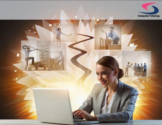 Professional using Microsoft Copilot to improve productivity by organising tasks, managing documents and collaborating more efficiently.