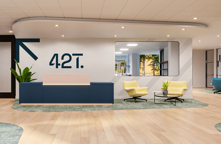Image showing 42 Technology's new reception at Building 1020, Cambourne Park.