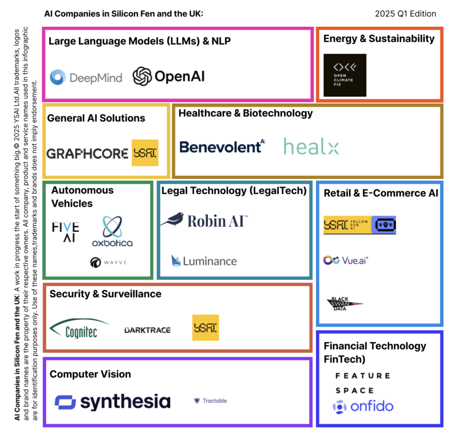 UK and Silicon Fen AI Companies Infographic