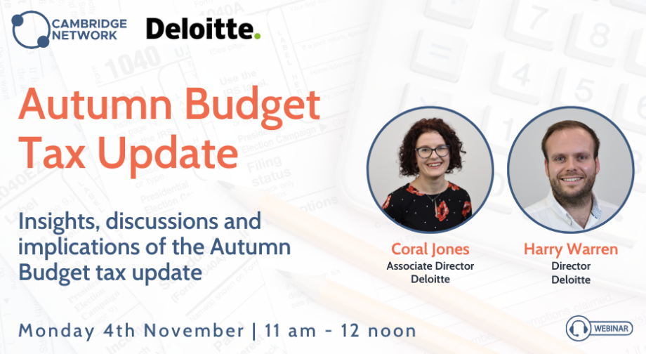 Autumn Budget tax update | Cambridge Network