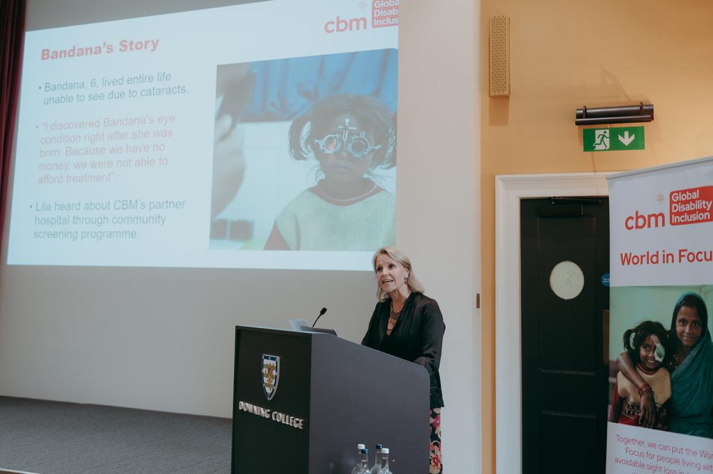 Kirsty Smith, CEO, talking at event 