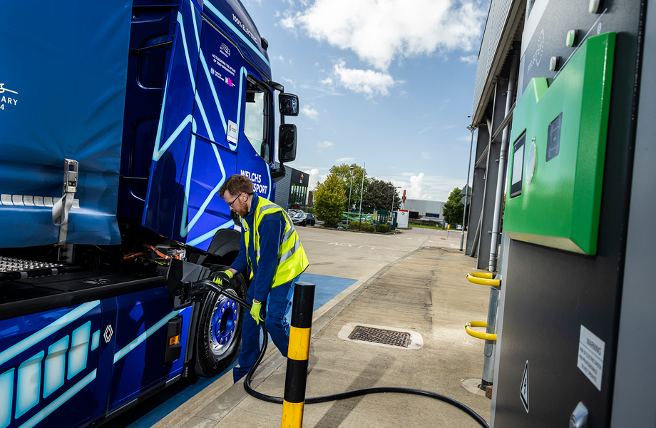 Electric HGV charging