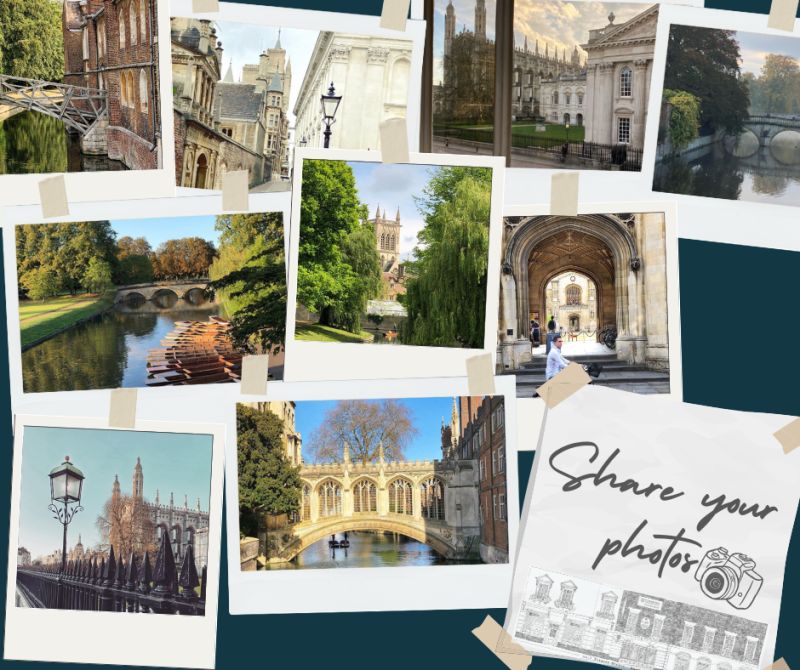 Collage of photos depicting Cambridge