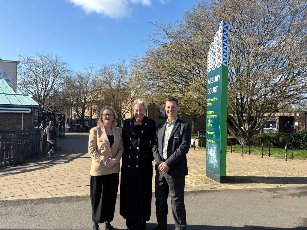 ): Alison Taylor, Chair of Cambridge 2030 and CEO of Conscious Communications; Julie Spence OBE, Lord Lieutenant of Cambridgeshire, Cambridge 2030 Ambassador and President of Cambridgeshire Community Foundation; Michael O’Toole, Chief Executive Officer, Cambridgeshire Community Foundation
