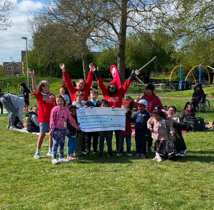 Children saying thank you for the funds raised