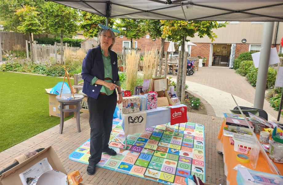 Gill Godber at the care home.