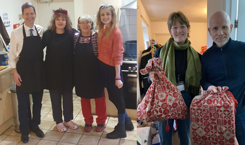 montage of people supporting guests at Crossways