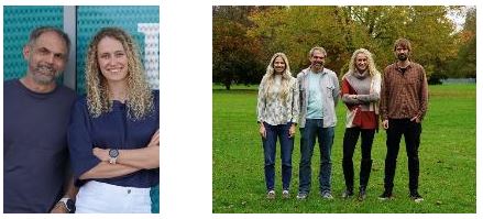 Prof. Kevin Chalut, CSO and Co-Founder, and Dr. Léa Wenger, CEO and Co-Founder, Cyclana Bio	The Cyclana Bio team