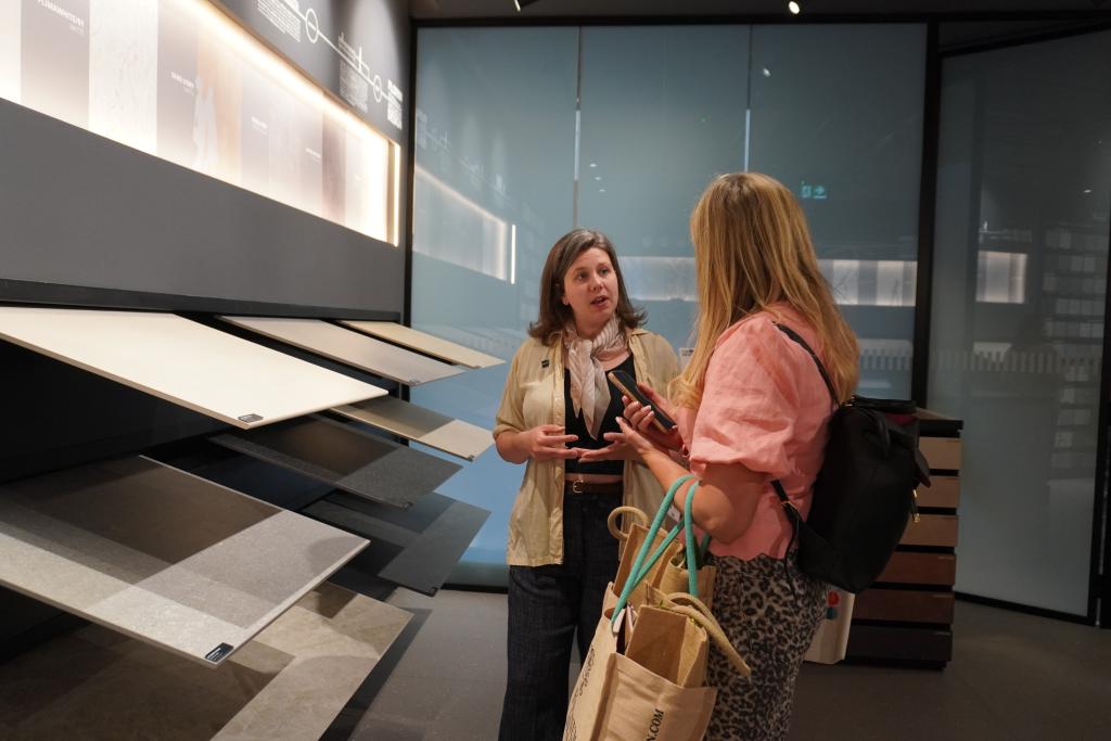 Founder, Chloe talking to an exhibitionist