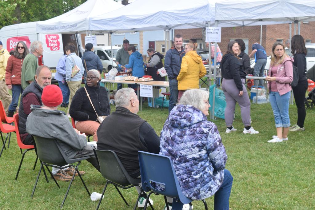Community members at the Abbey People Big Lunch