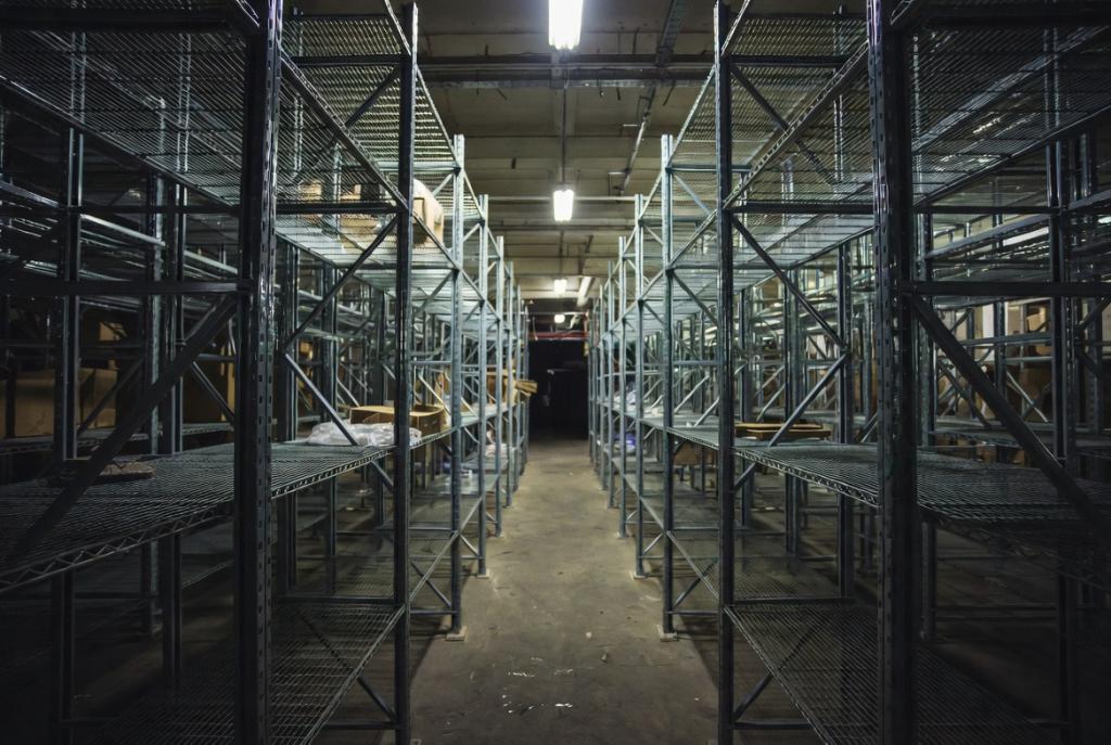empty shelves