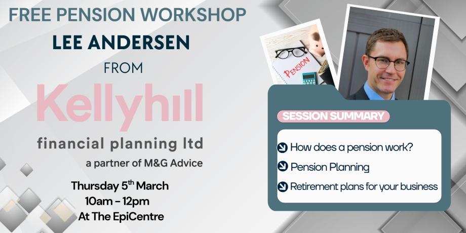 Poster reads - Retirement Planning Workshop with Kellyhill Financial Planning