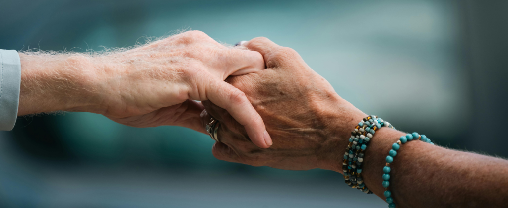 two hands being held