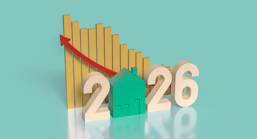 graph showing increasing house prices in 2026