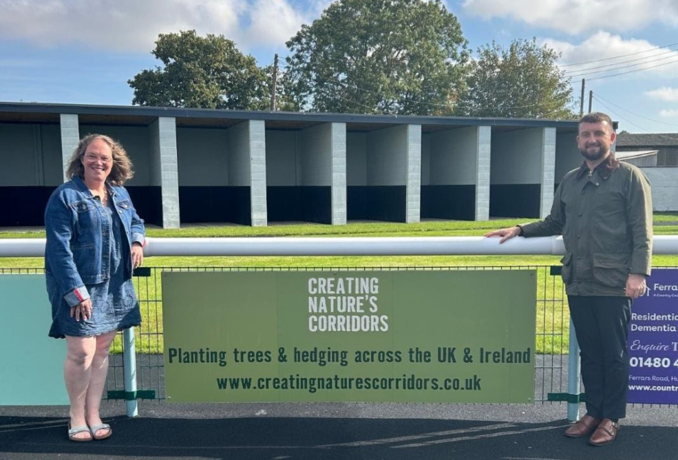 Photo of the charity founder and manager of Huntingdon Racecourse