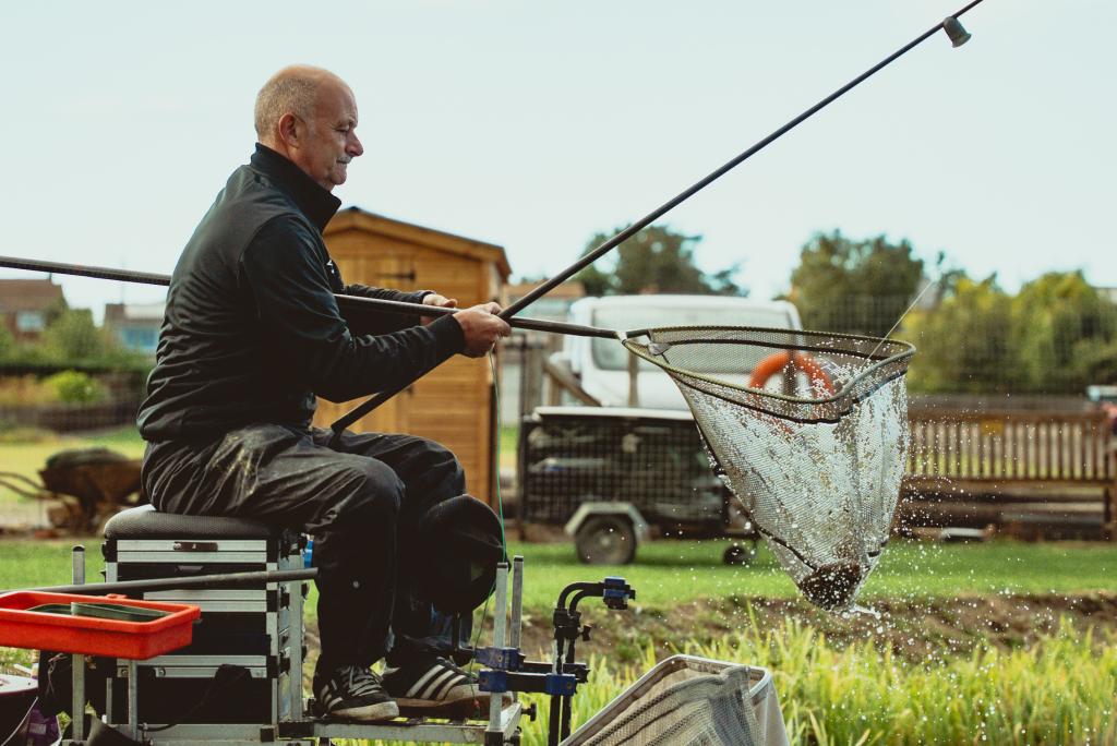 Ian catching one of many!
