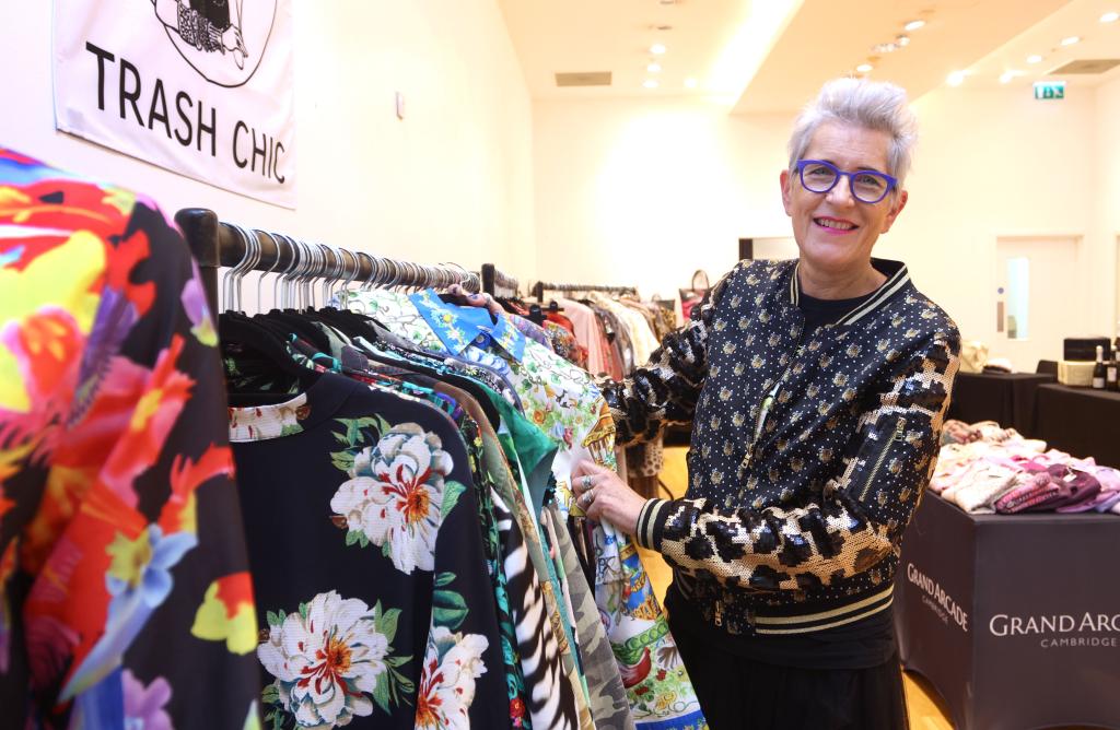 Jane Horwood at a previous Trash Chic pop-up in Cambridge's Grand Arcade