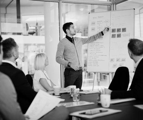 group of people in a meeting 