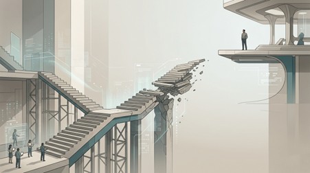 Illustration representing the changing pathways through which professional capability and expertise develop in AI-enabled systems.