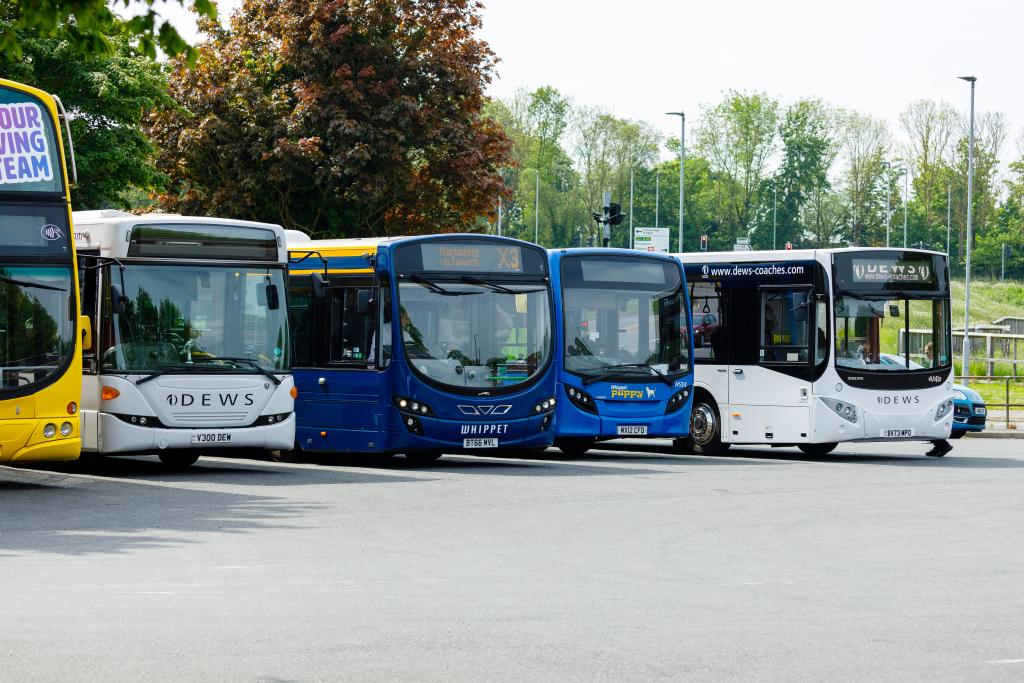 Buses at Huntingdon bus station