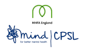 MHFA England logo and CPSL Mind logo