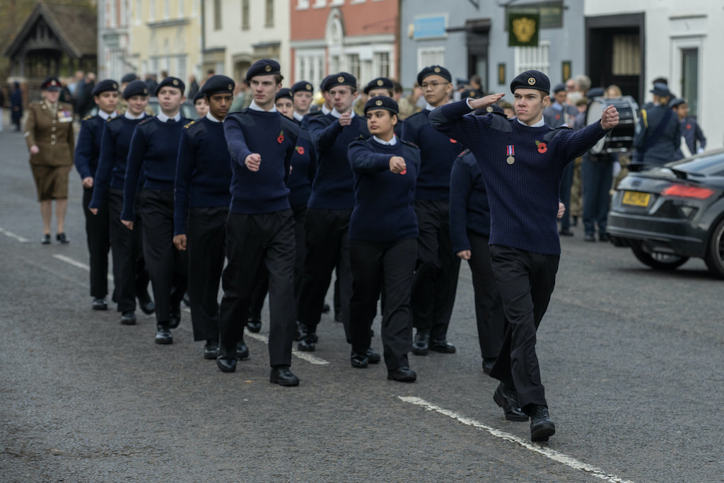 Kimbolton CCF lead the Remembrance Parade