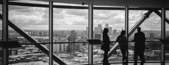 black and white image of a scenic view