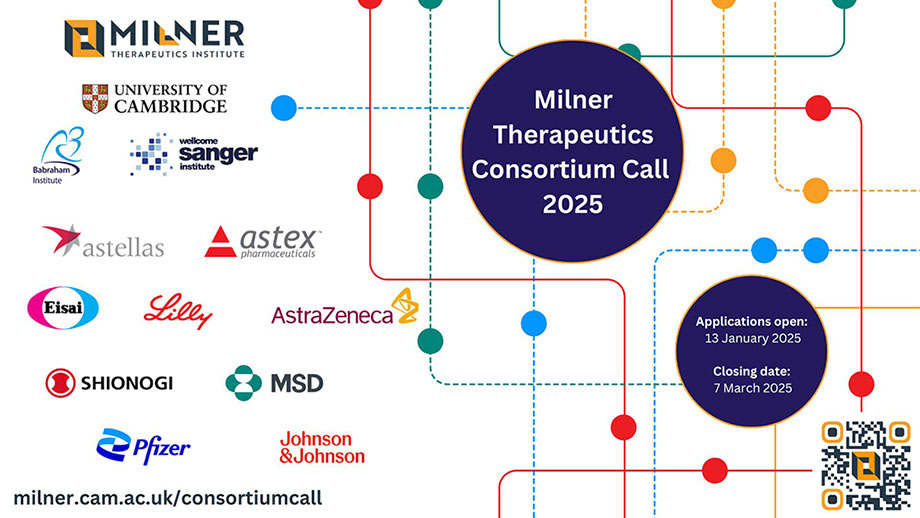 Milner Consortium Call 2025 - Applications open 7 January 2025, Closing date 7 March 2025