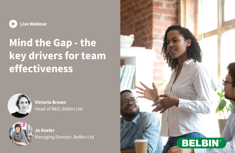 Free Belbin webinar: the key drivers for team effectiveness