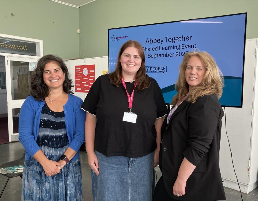 Nicky Shepard Abbey People, Tia Halliday The National Lottery Community Fund, Suzie Pollard Kings Hedges Family Support Project