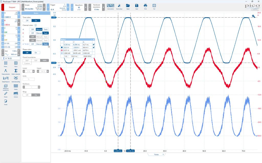screenshot of PicoScope 7 software