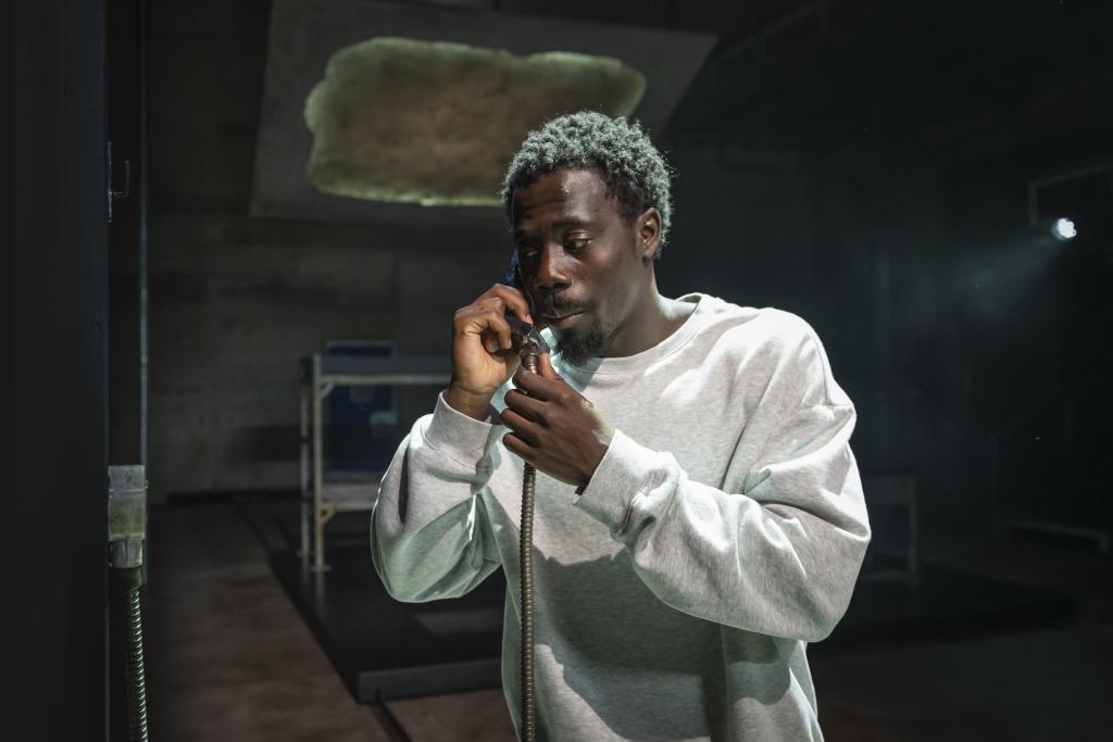 a man on stage
