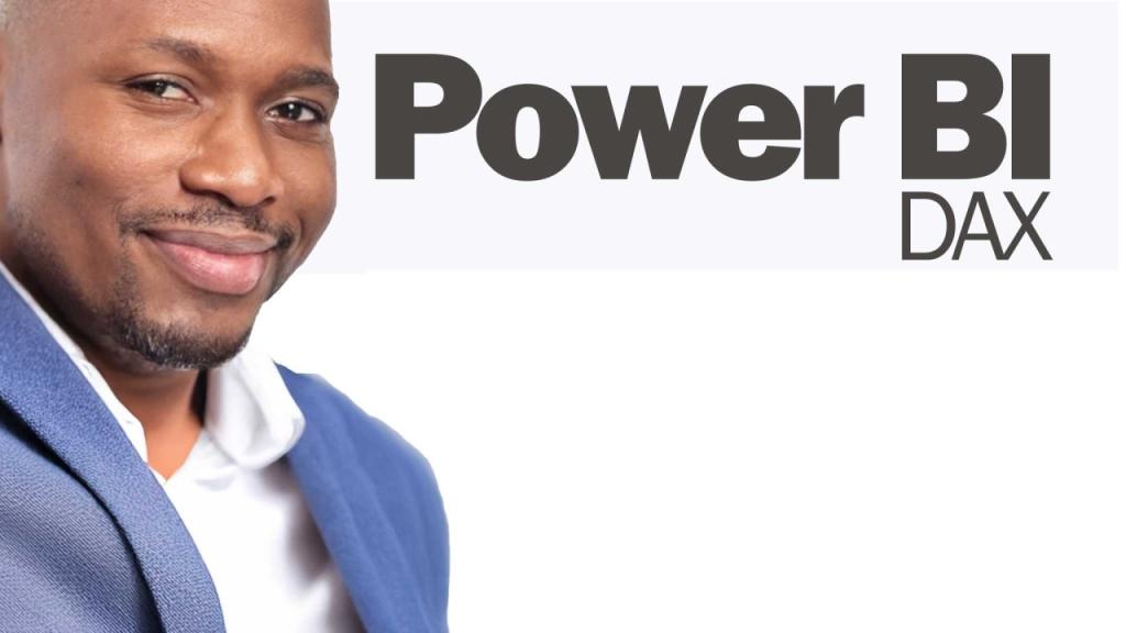Smiling professional trainer wearing a blue jacket, shown next to the text ‘Power BI DAX’ on a training banner