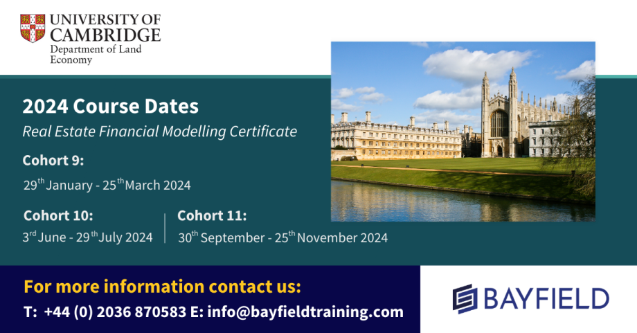 Real Estate Financial Modelling Certificate