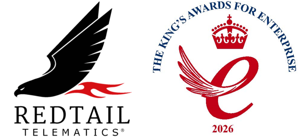 Redtail Telematics logo and King's Award logo