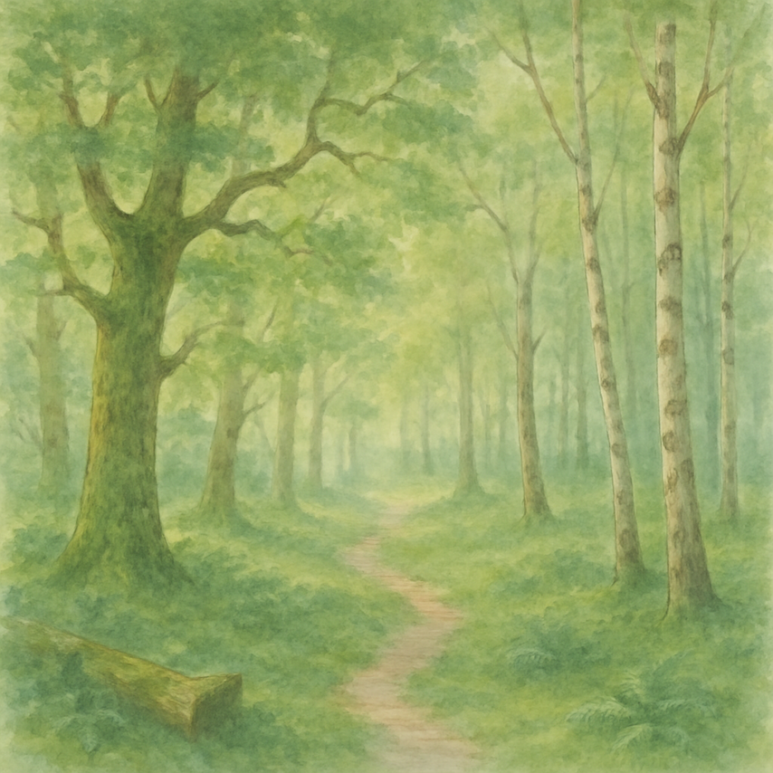 Computer generated image of what Rory's Wood will look like.