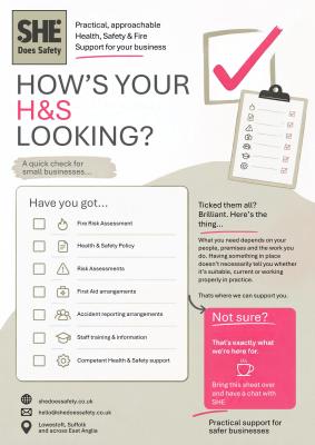 health & safety management checklist covering essentials