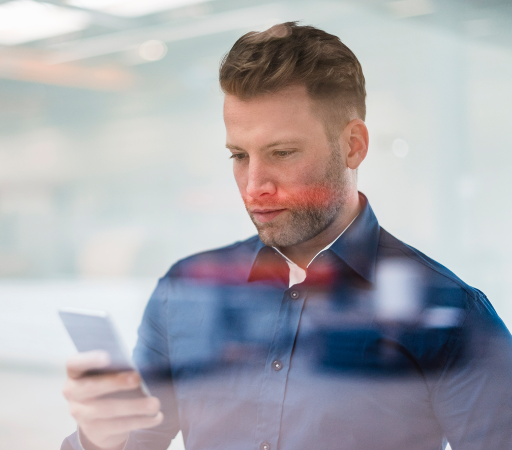Man on phone