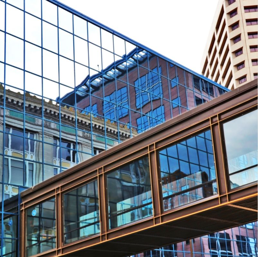 Modern buildings