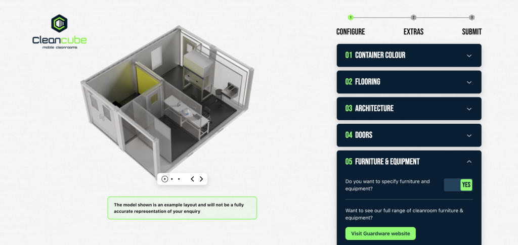 Cleancube Configurator
